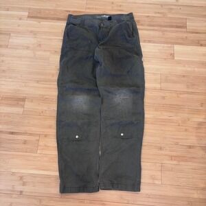 Carhartt Double Knee Work Pants Olive Green 33x32 Relaxed Fit Utility Carpenter